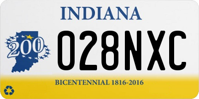 IN license plate 028NXC