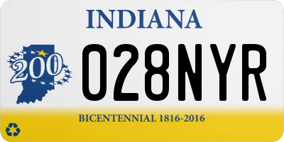 IN license plate 028NYR