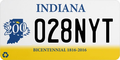 IN license plate 028NYT