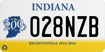 IN license plate 028NZB