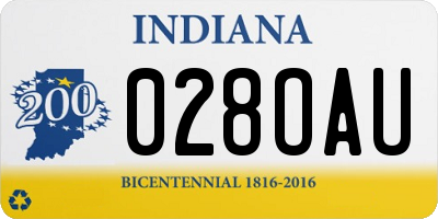 IN license plate 028OAU