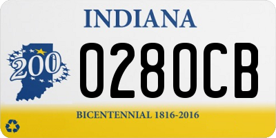 IN license plate 028OCB