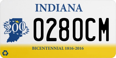 IN license plate 028OCM