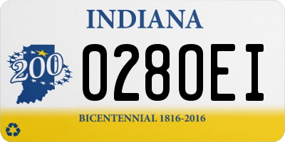 IN license plate 028OEI