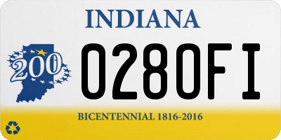 IN license plate 028OFI