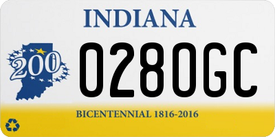 IN license plate 028OGC