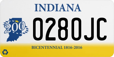 IN license plate 028OJC