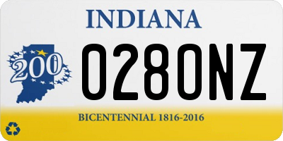 IN license plate 028ONZ