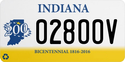 IN license plate 028OOV