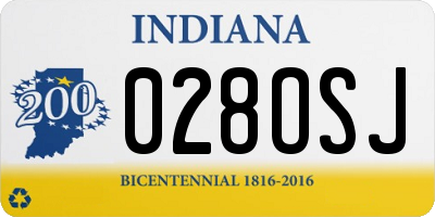 IN license plate 028OSJ