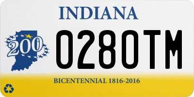 IN license plate 028OTM