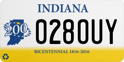 IN license plate 028OUY