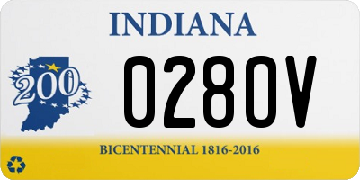 IN license plate 028OV