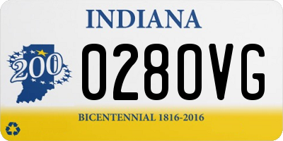IN license plate 028OVG