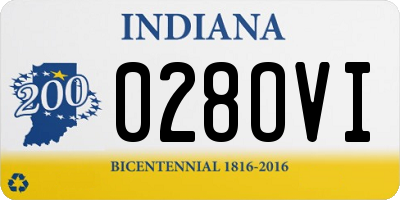 IN license plate 028OVI