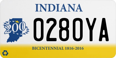IN license plate 028OYA