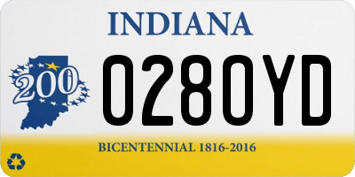 IN license plate 028OYD
