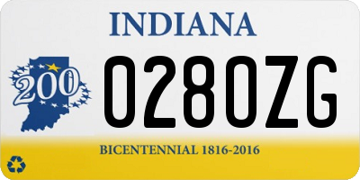 IN license plate 028OZG