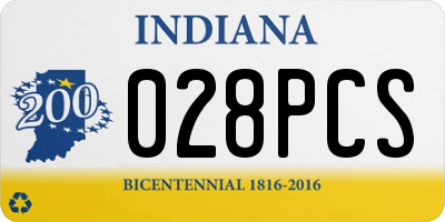 IN license plate 028PCS