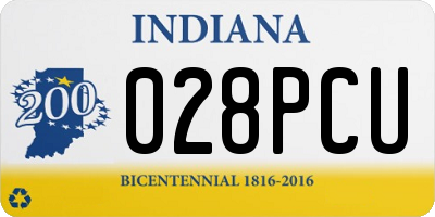 IN license plate 028PCU