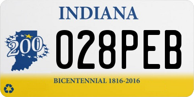 IN license plate 028PEB