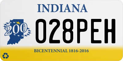 IN license plate 028PEH