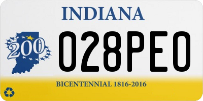 IN license plate 028PEO