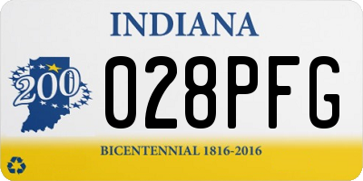 IN license plate 028PFG