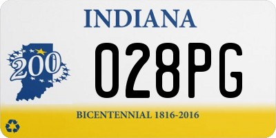 IN license plate 028PG