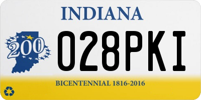 IN license plate 028PKI