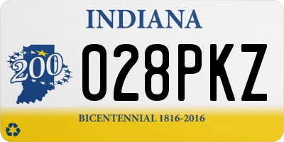 IN license plate 028PKZ