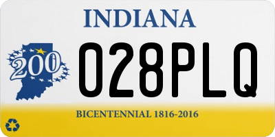 IN license plate 028PLQ