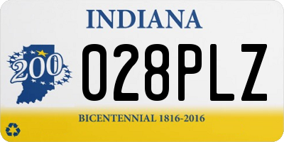 IN license plate 028PLZ