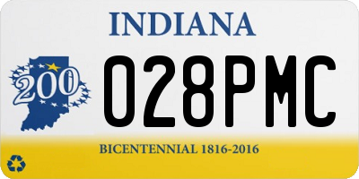 IN license plate 028PMC