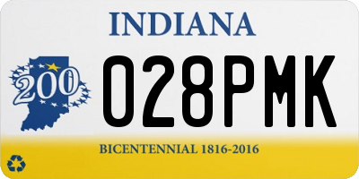 IN license plate 028PMK