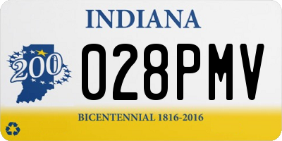 IN license plate 028PMV