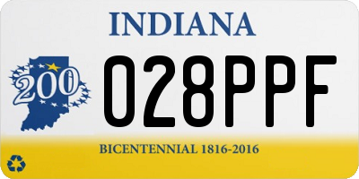 IN license plate 028PPF