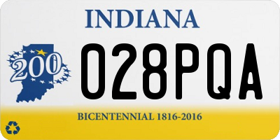 IN license plate 028PQA