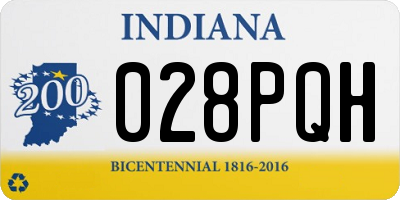 IN license plate 028PQH