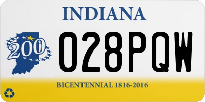 IN license plate 028PQW