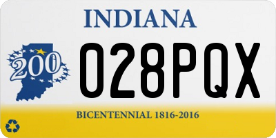 IN license plate 028PQX