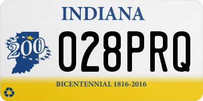 IN license plate 028PRQ