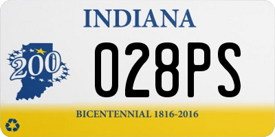 IN license plate 028PS
