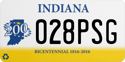 IN license plate 028PSG