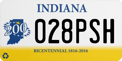 IN license plate 028PSH