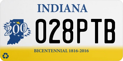 IN license plate 028PTB