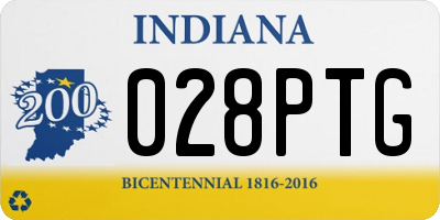 IN license plate 028PTG