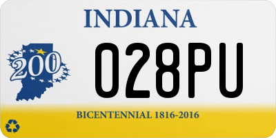 IN license plate 028PU