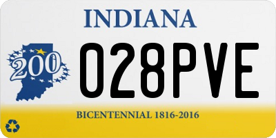 IN license plate 028PVE