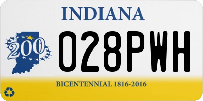 IN license plate 028PWH
